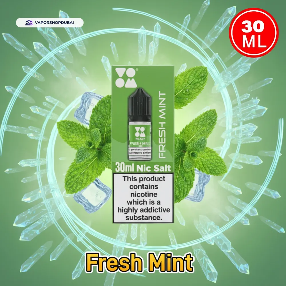 Voom Salt Nicotine E-Liquid In UAE 34 fresh-mint
