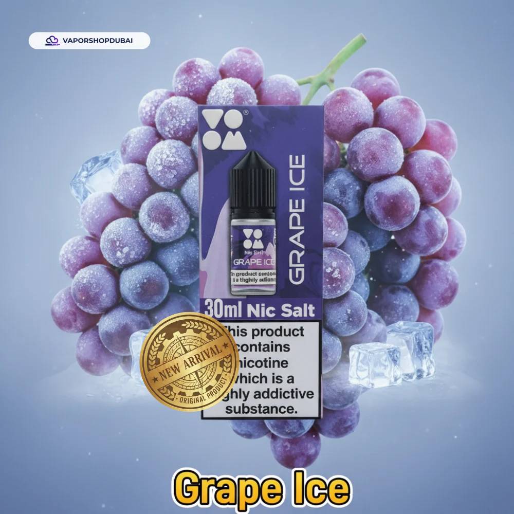 Voom Salt Nicotine E-Liquid In UAE 35 grape-ice