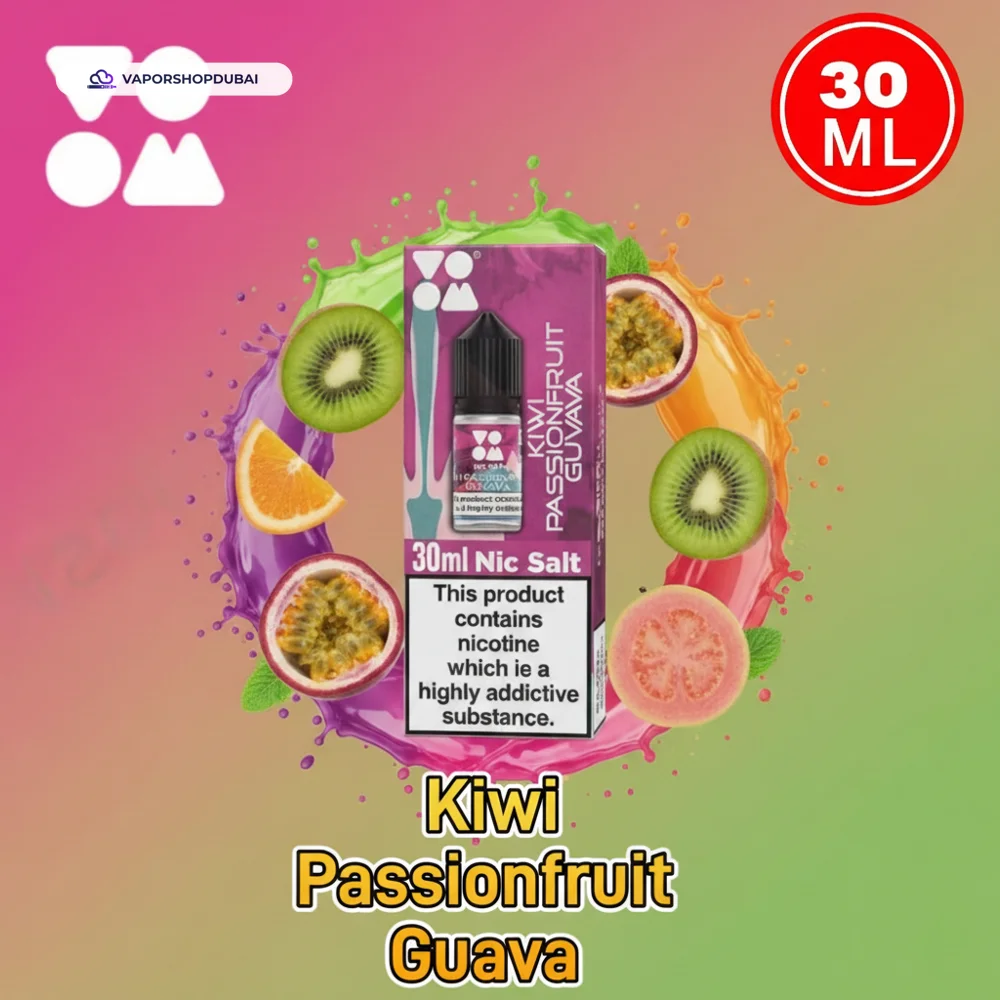 Voom Salt Nicotine E-Liquid In UAE 36 kiwi-passion-fruit-guava