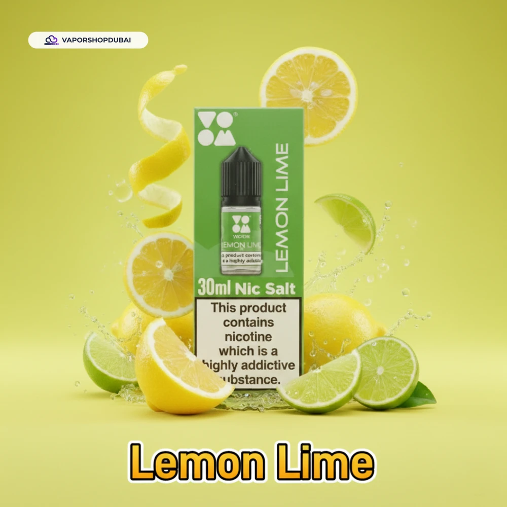 Voom Salt Nicotine E-Liquid In UAE 37 lemon-lime