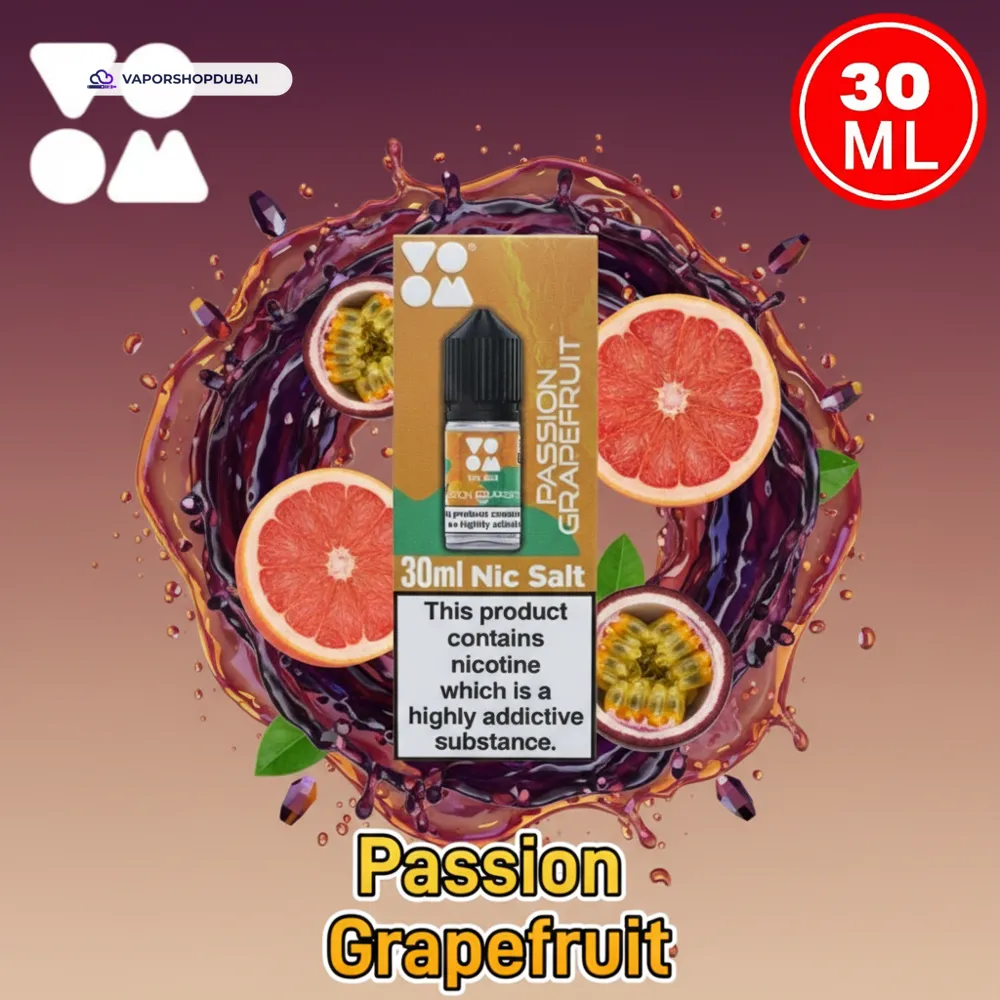 Voom Salt Nicotine E-Liquid In UAE 39 passion-grapefruit