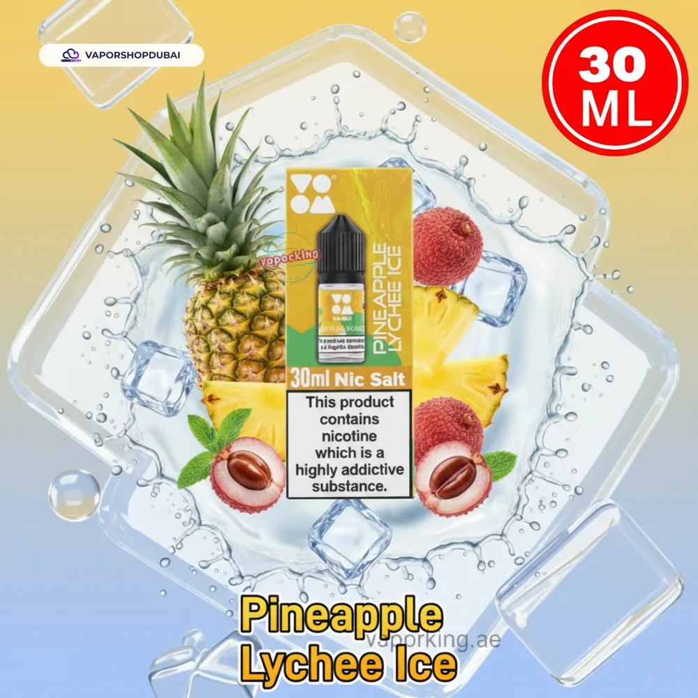 Voom Salt Nicotine E-Liquid In UAE 40 pineapple-lychee-ice