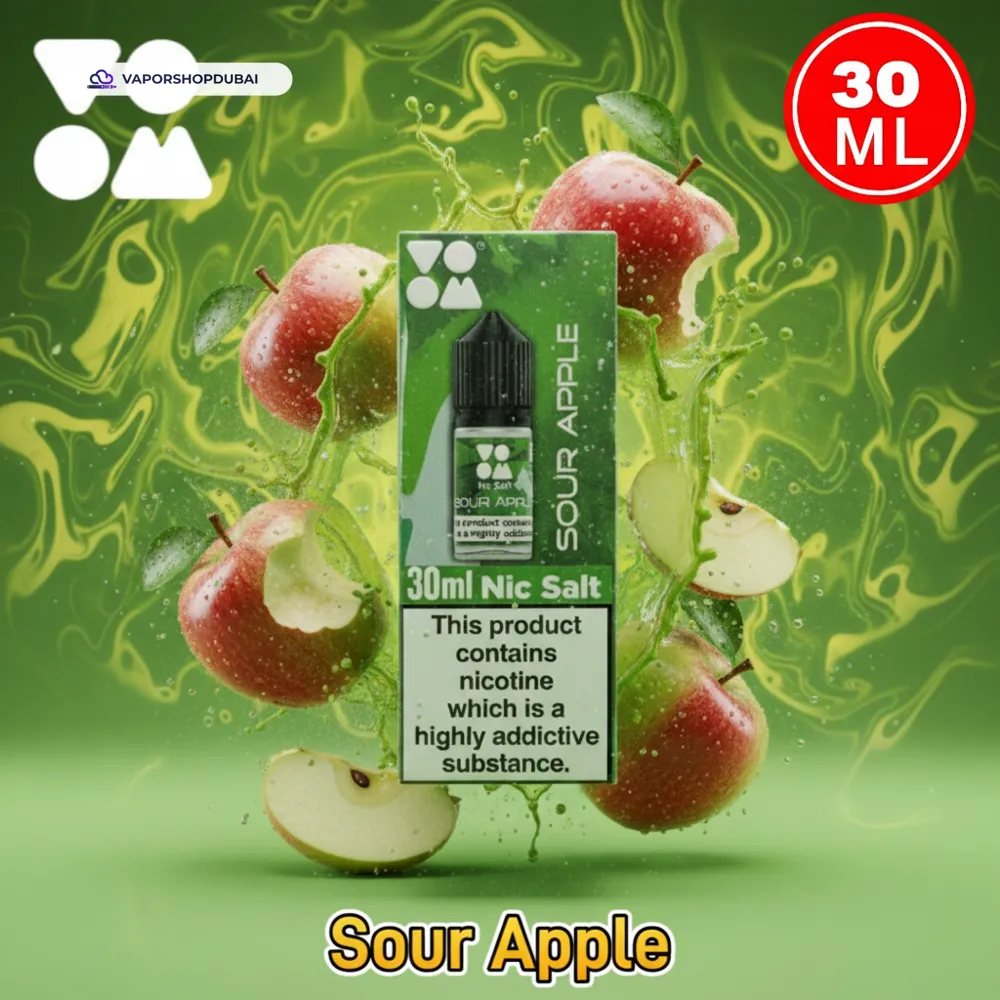 Voom Salt Nicotine E-Liquid In UAE 42 sour-apple