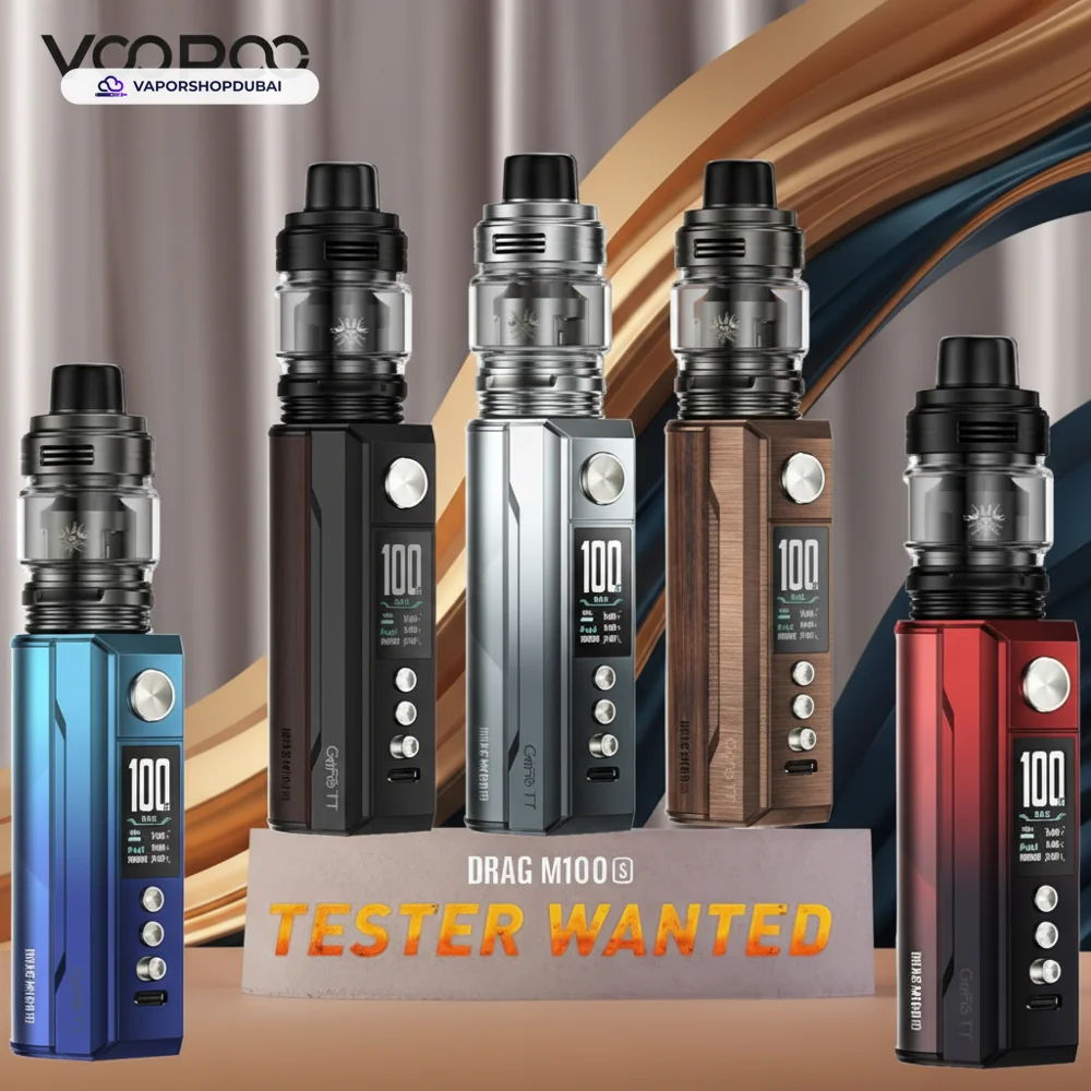 VOOPOO DRAG M100S Pod Kit In UAE 5 VOOPOO DRAG M100S Vape Kit with Uforce-L Tank Atomizer 5.5ml In UAE