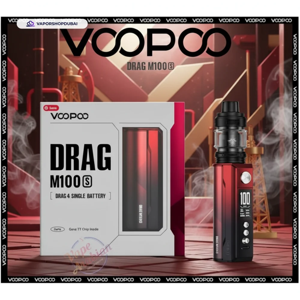 VOOPOO DRAG M100S Pod Kit In UAE 9 VOOPOO DRAG M100S Vape Kit with Uforce-L Tank Atomizer 5.5ml In UAE