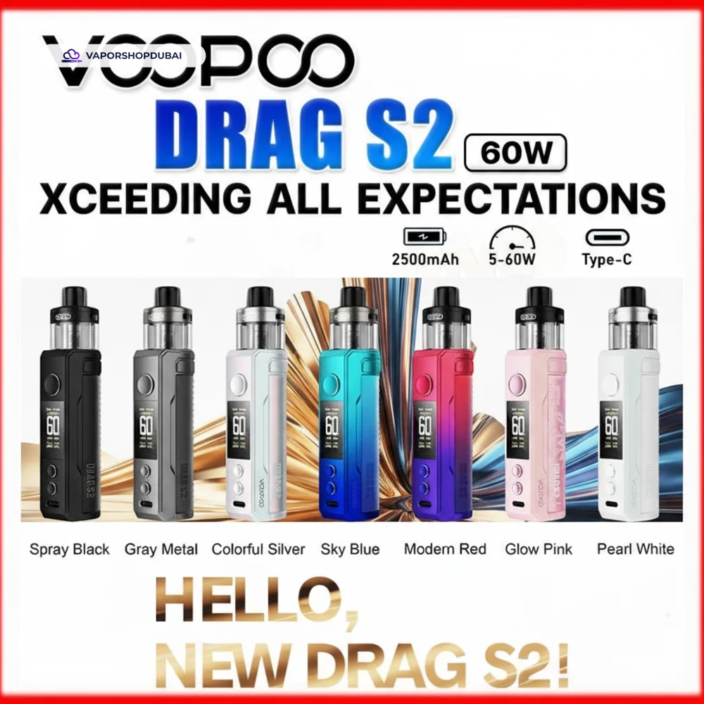 VOOPOO Drag S2 Pod Kit 60W In UAE 1 VOOPOO Drag S2 Pod Kit 60W In UAE