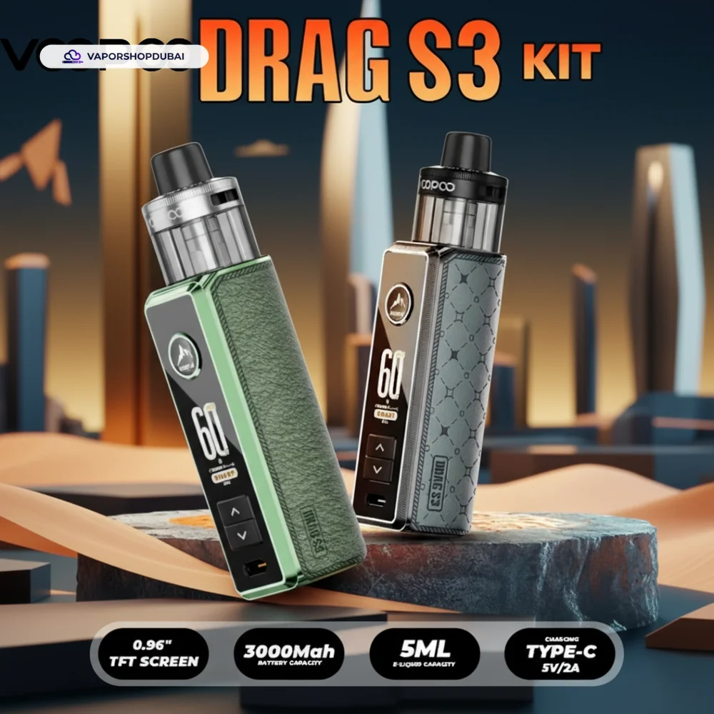 VOOPOO Drag S3 Kit 60W Vape Kit In UAE 2 VOOPOO Drag S3 Kit 60W In Dubai, UAE