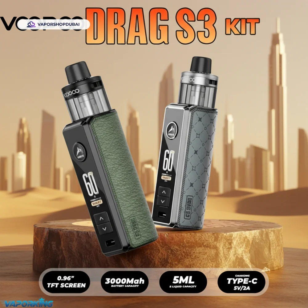VOOPOO Drag S3 Kit 60W Vape Kit In UAE 4 VOOPOO Drag S3 Kit 60W In Dubai, UAE