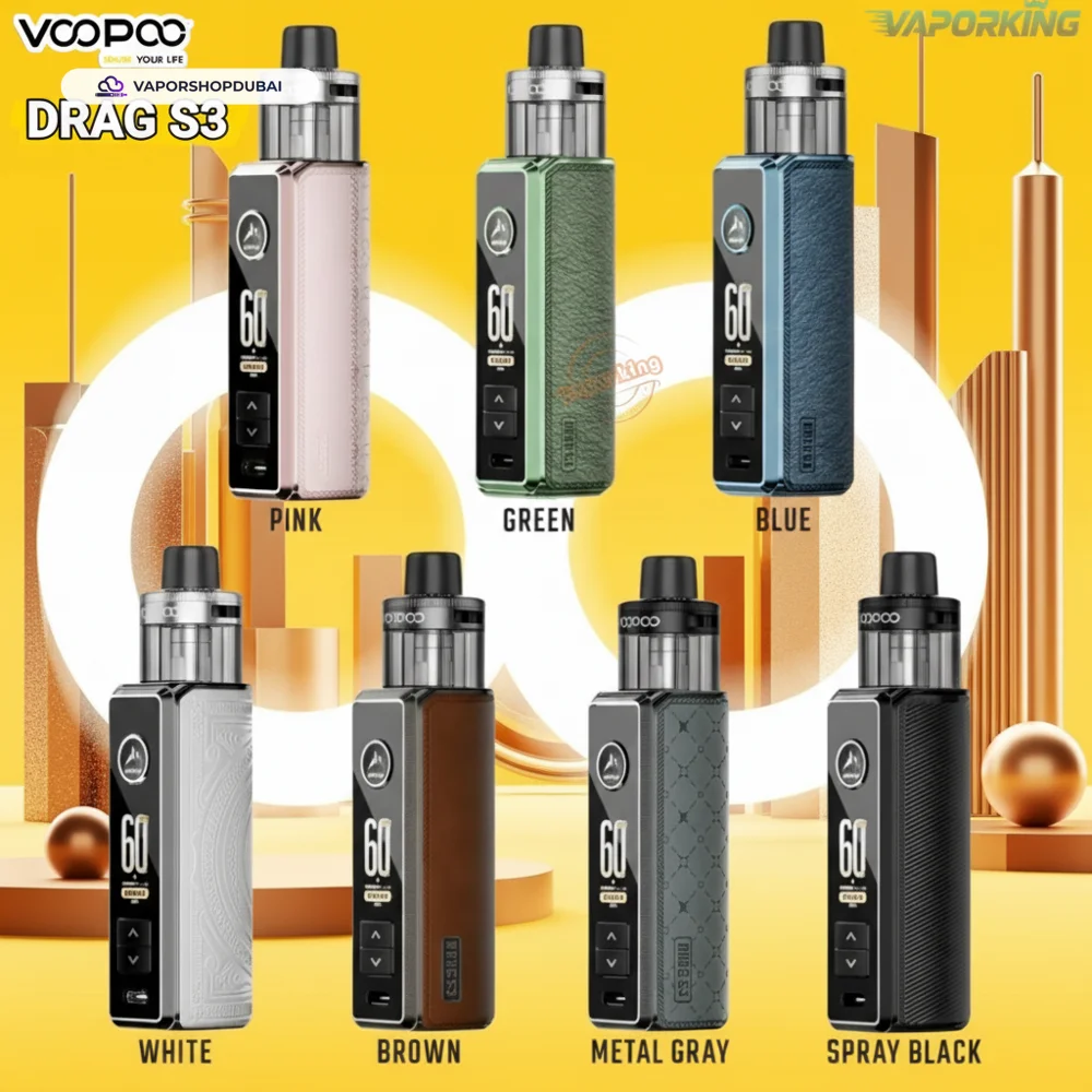 VOOPOO Drag S3 Kit 60W Vape Kit In UAE 1 VOOPOO Drag S3 Kit 60W In Dubai, UAE