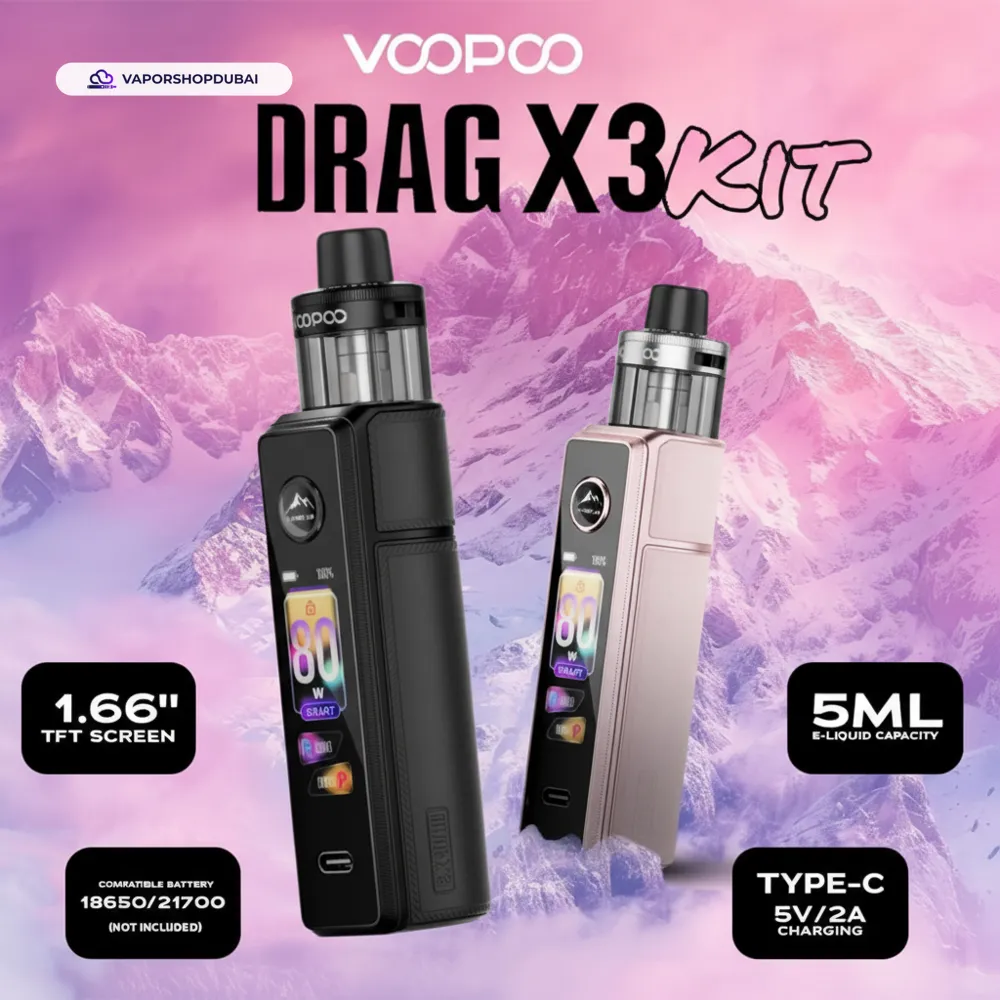 VooPoo Drag X3 Kit 80w Vape Kit In UAE 5 Premium