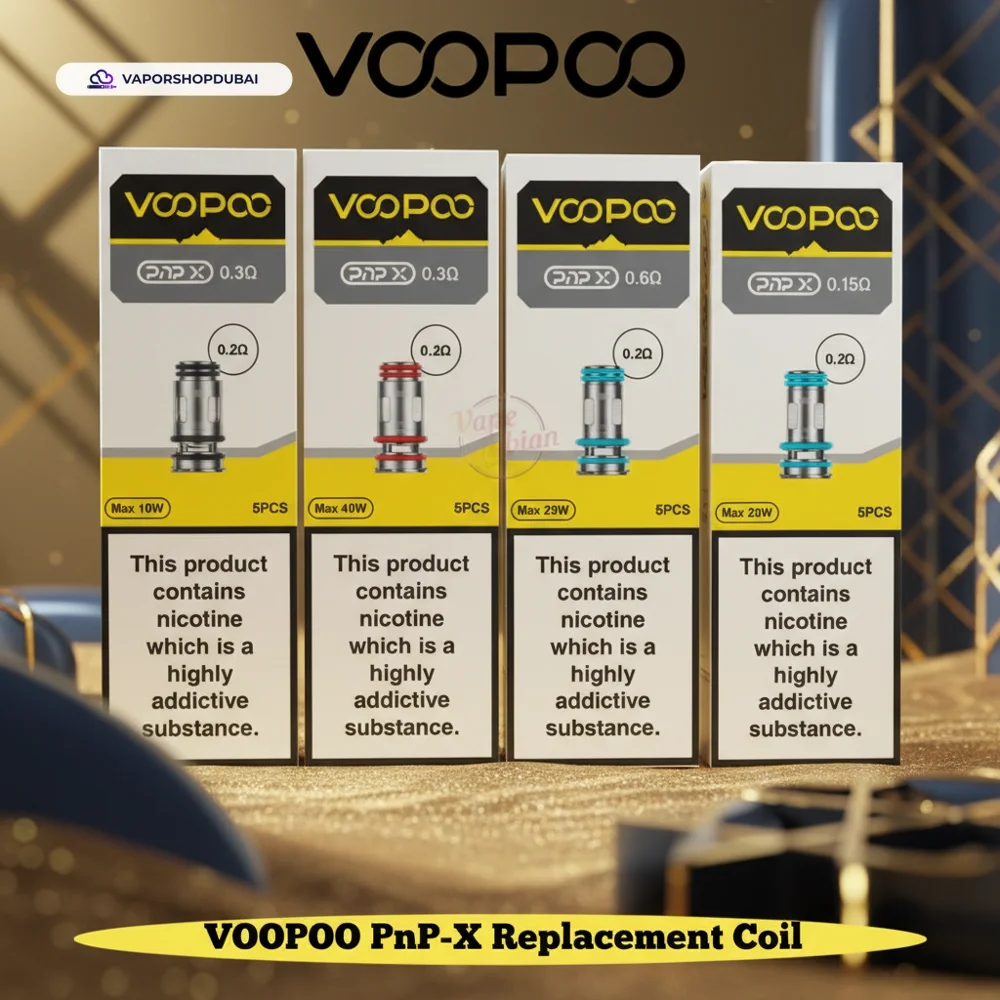 VOOPOO PNP X Replacement Coil 5pcs In Pack in UAE 6 VOOPOO PNP X Replacement Coil 5pcs In Pack in UAE