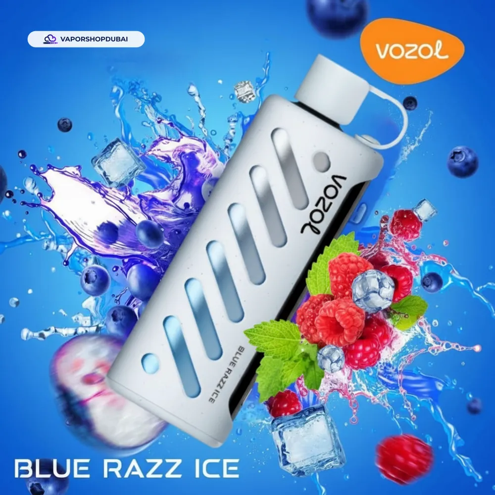 Vozol Gear Shisha 25000 Puffs Disposable Vape In UAE 63 blue-razz-ice