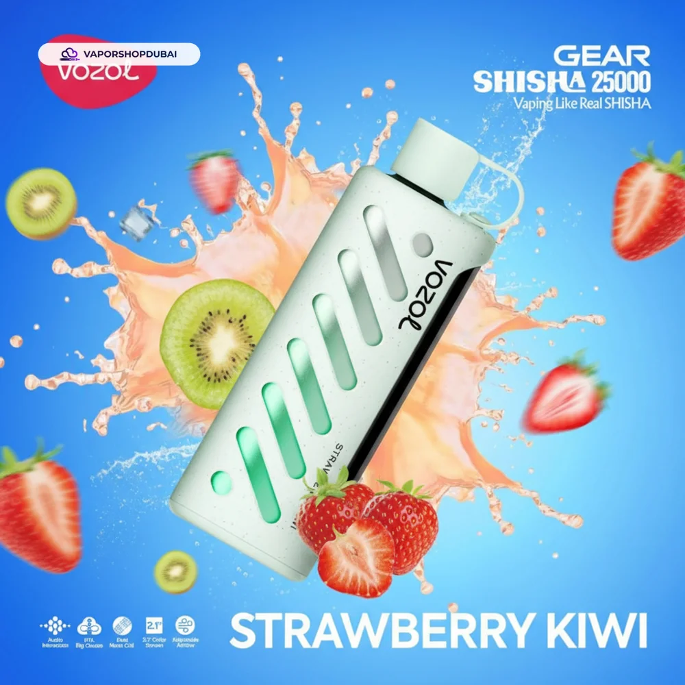 Vozol Gear Shisha 25000 Puffs Disposable Vape In UAE 87 strawberry-kiwi