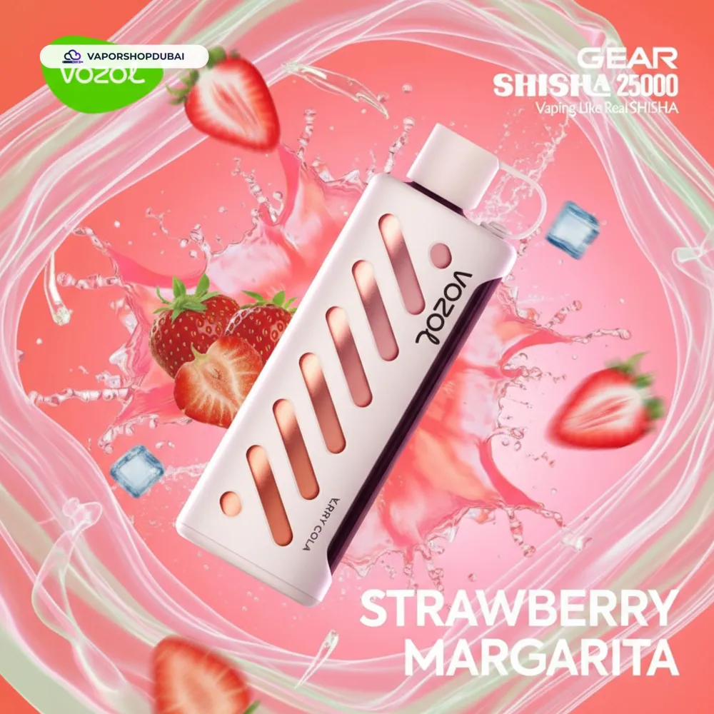 Vozol Gear Shisha 25000 Puffs Disposable Vape In UAE 88 strawberry-margarita