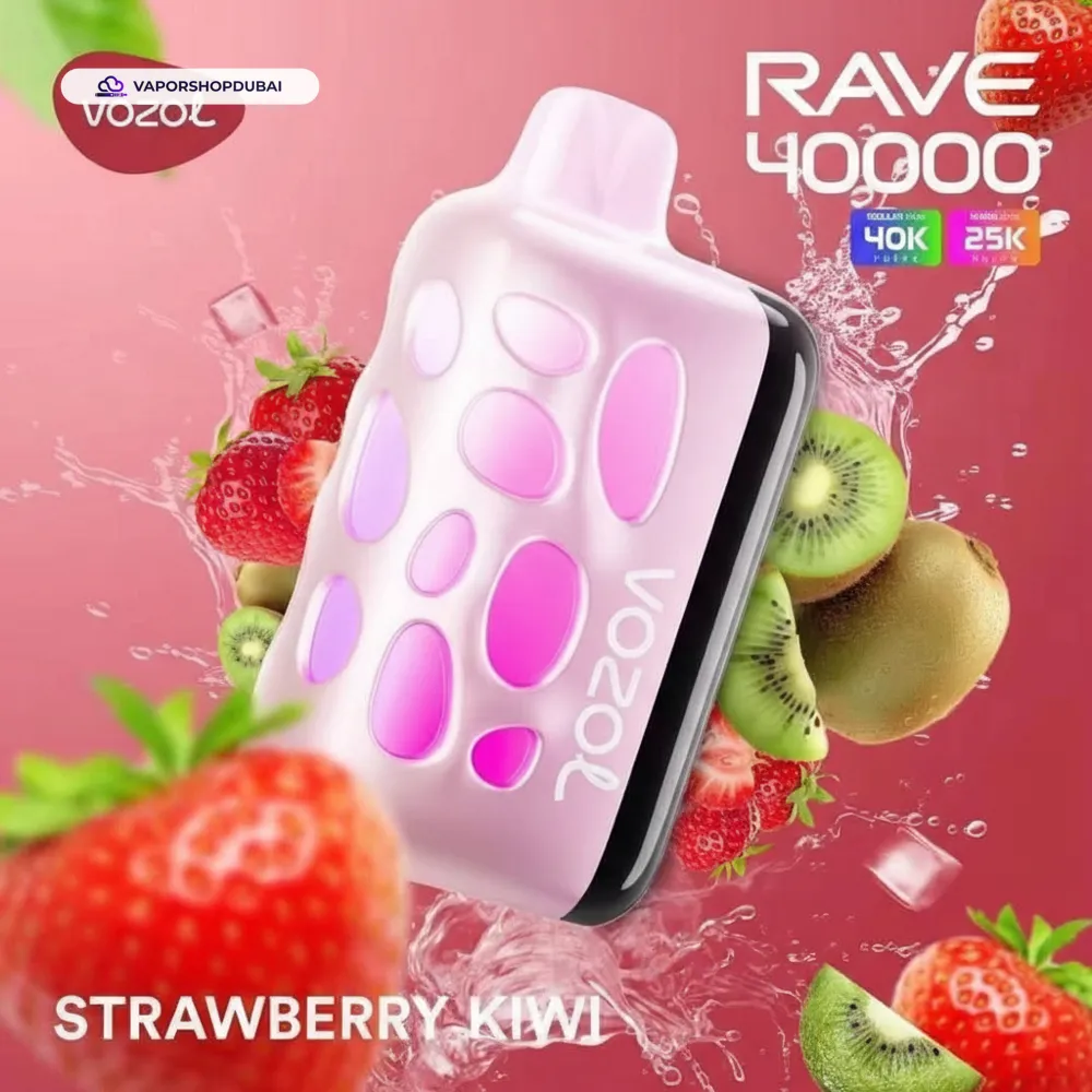 VOZOL RAVE 40000 Puffs Disposable Vape In UAE 54 strawberry-kiwi