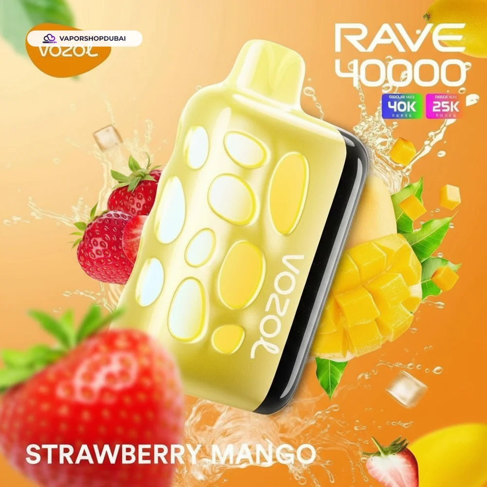 VOZOL RAVE 40000 Puffs Disposable Vape In UAE 55 strawberry-mango