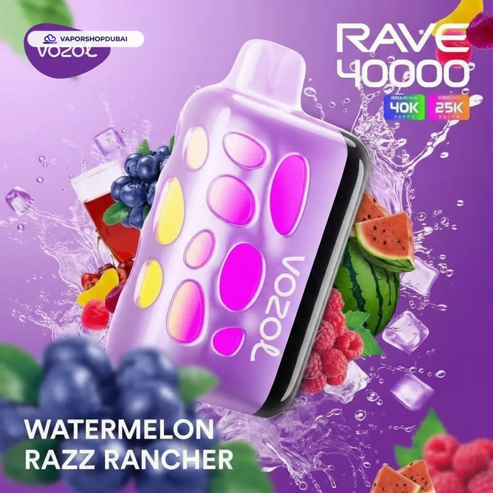 VOZOL RAVE 40000 Puffs Disposable Vape In UAE 2 VOZOL RAVE 40000 Puffs Disposable Vape In UAE
