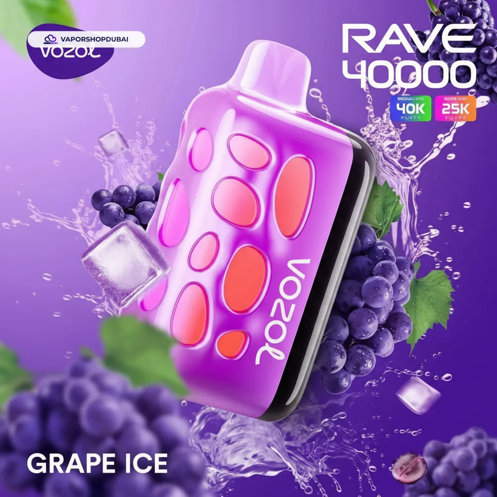 VOZOL RAVE 40000 Puffs Disposable Vape In UAE 30 VOZOL RAVE 40000 Puffs Disposable Vape In UAE