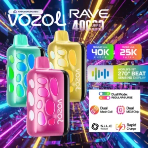 VOZOL RAVE 40000 Puffs Disposable Vape In UAE