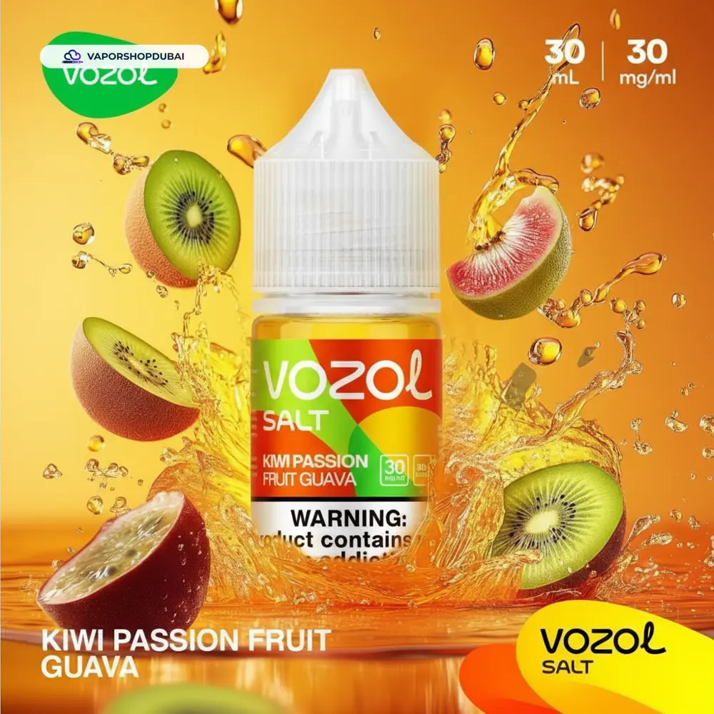 Vozol Saltnic 30ml E-liquid In UAE 29 kiwi-passion-fruit-guava