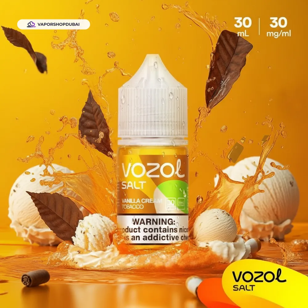 Vozol Saltnic 30ml E-liquid In UAE 36 vanilla-cream-tobacco