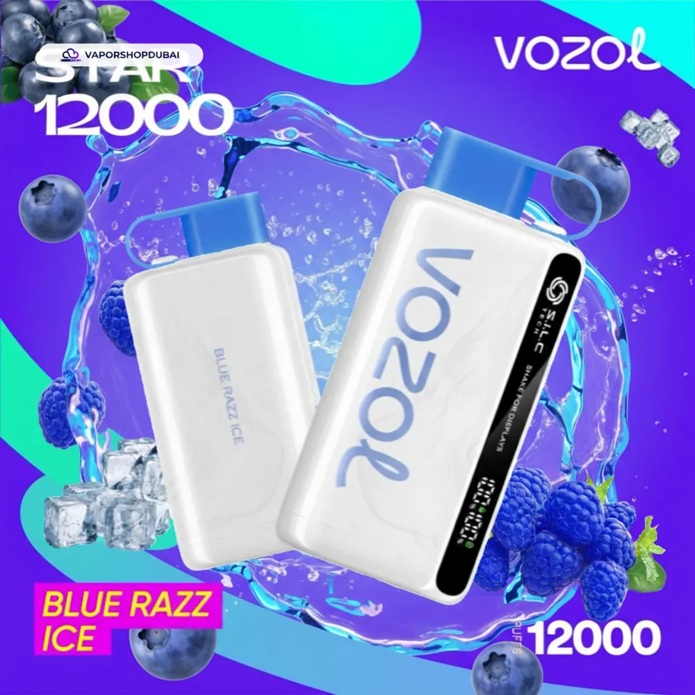 VOZOL STAR 12000 Puffs Disposable Kit Disposable Vape In UAE 44 blue-razz-ice
