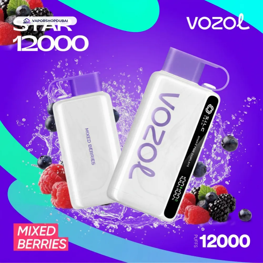 VOZOL STAR 12000 Puffs Disposable Kit Disposable Vape In UAE 48 mixed-berries