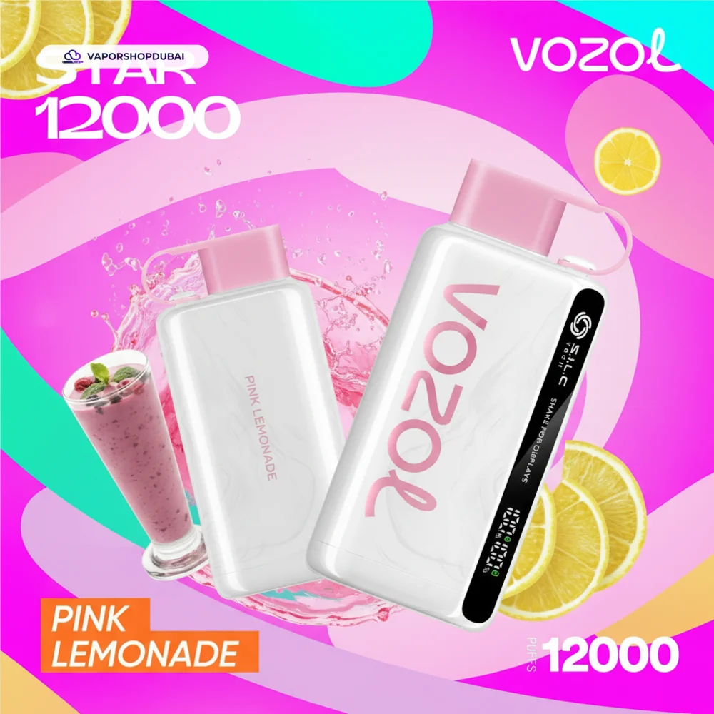 VOZOL STAR 12000 Puffs Disposable Kit Disposable Vape In UAE 51 pink-lemonade