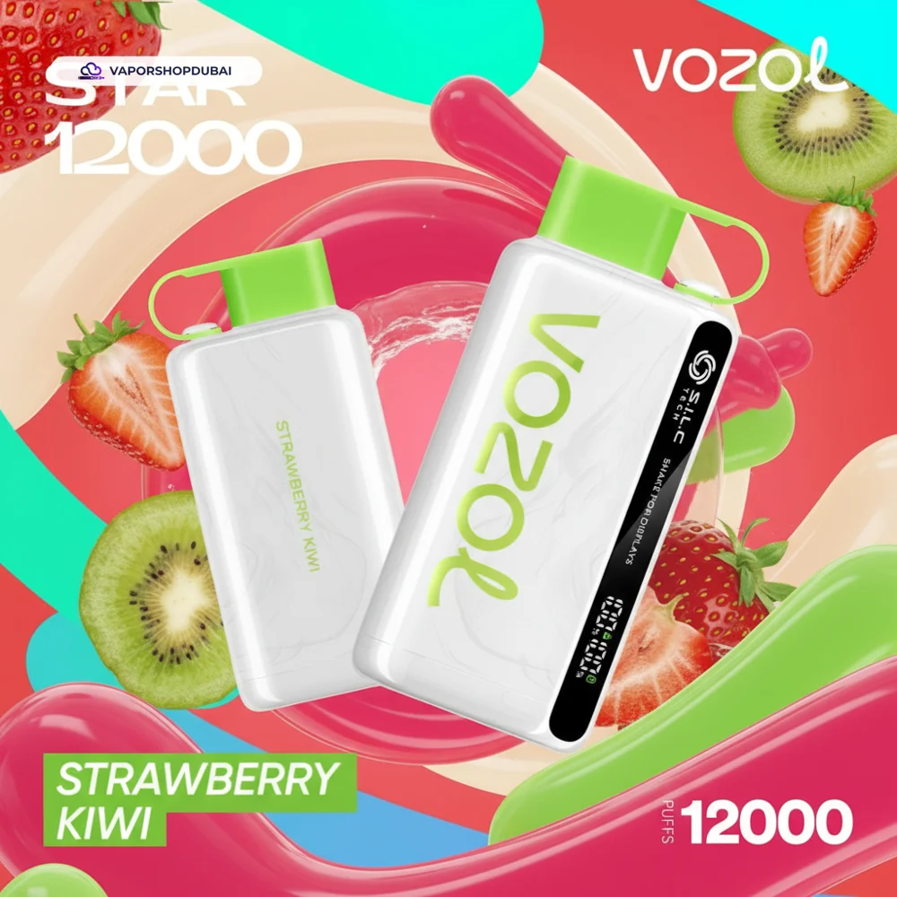 VOZOL STAR 12000 Puffs Disposable Kit Disposable Vape In UAE 55 strawberry-kiwi