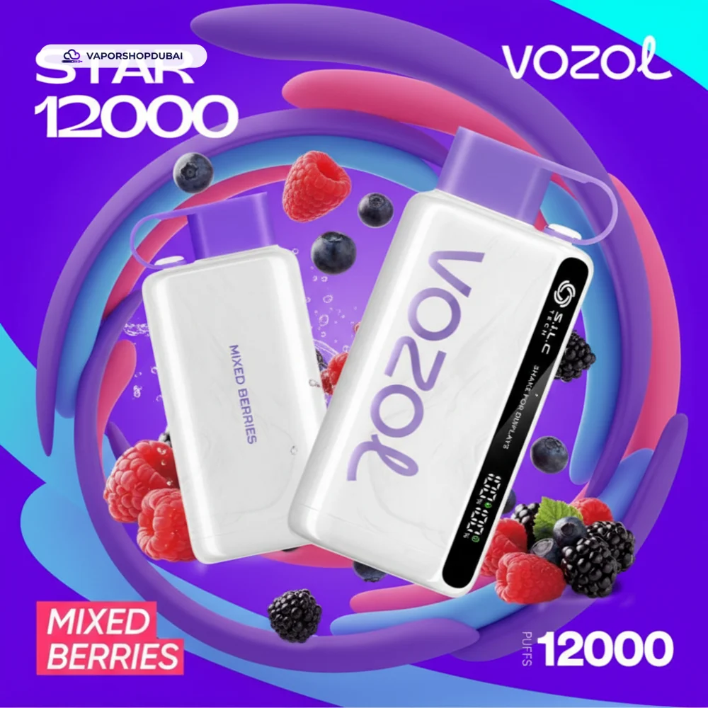 VOZOL STAR 12000 Puffs Disposable Kit Disposable Vape In UAE 12 VOZOL STAR 12000 Puffs Disposable Kit In UAE