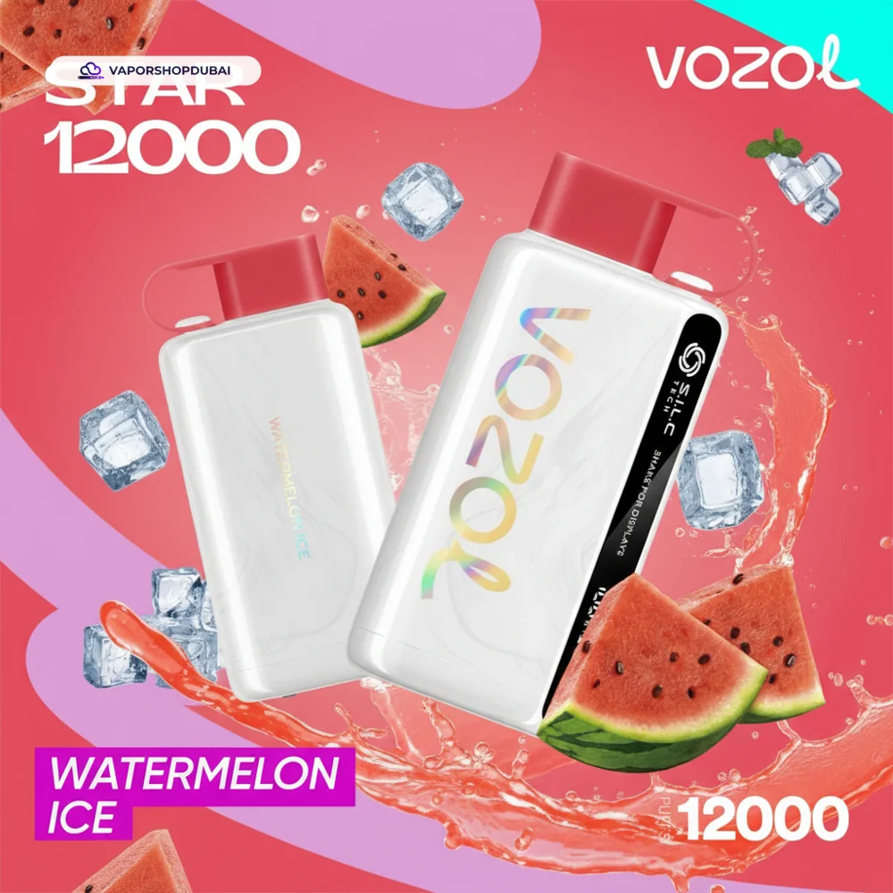 VOZOL STAR 12000 Puffs Disposable Kit Disposable Vape In UAE 58 watermelon-ice