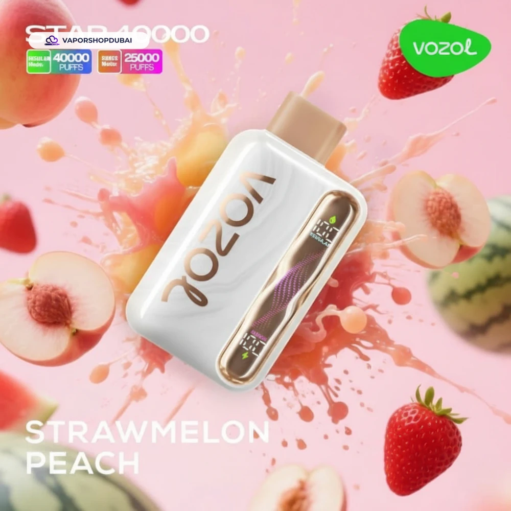Vozol Star 40000 Puffs Disposable Vape In UAE 23 strawmelon-peach