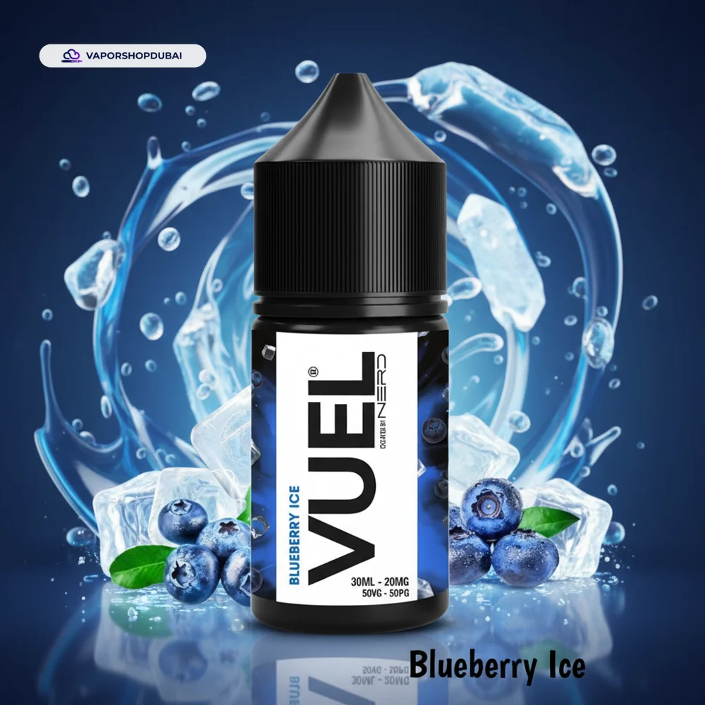 VUEL Nerd Saltnic 30ml Created By Fraxlabs Nerd In UAE 35 blueberry-ice