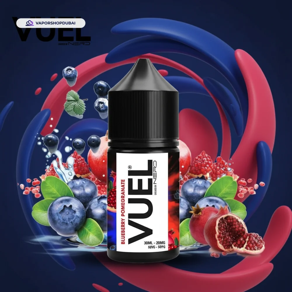 VUEL Nerd Saltnic 30ml Created By Fraxlabs Nerd In UAE 36 blueberry-pomegranate