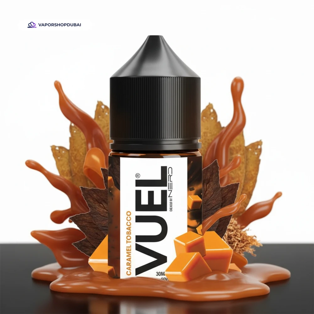 VUEL Nerd Saltnic 30ml Created By Fraxlabs Nerd In UAE 37 caramel-tobacco