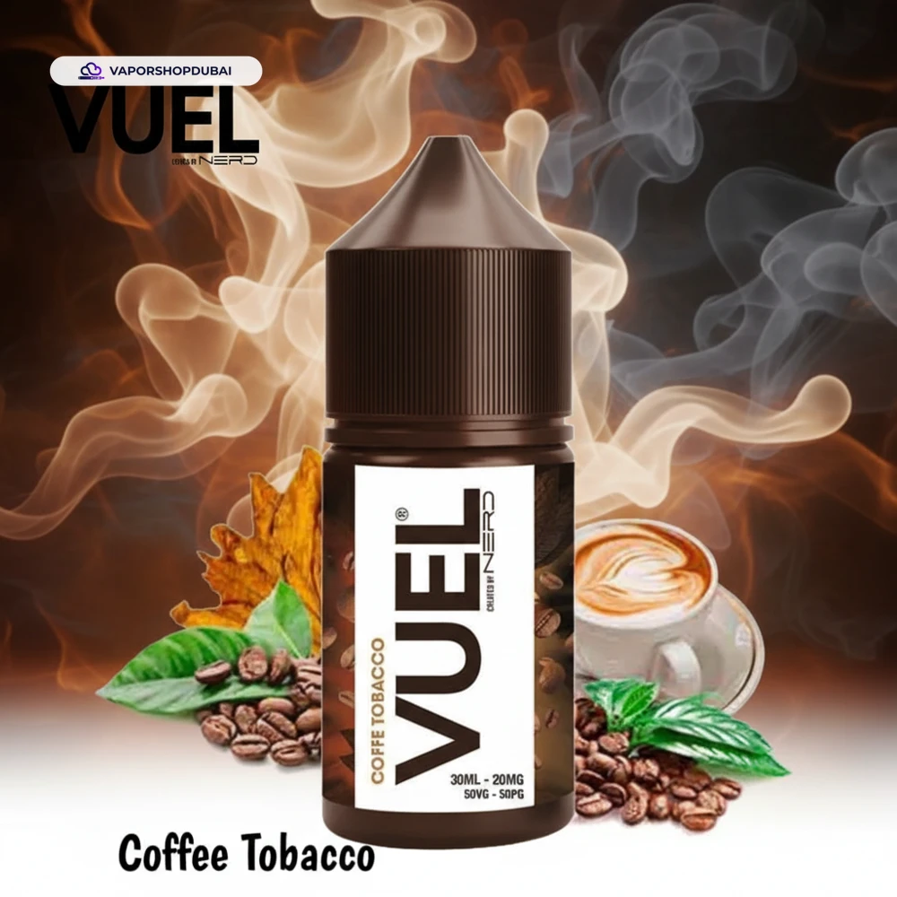 VUEL Nerd Saltnic 30ml Created By Fraxlabs Nerd In UAE 38 coffee-tobacco
