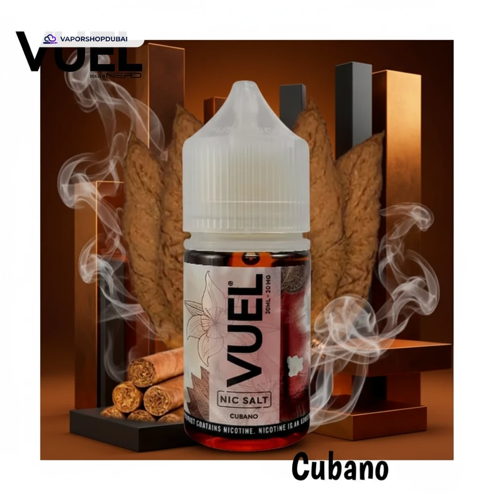 VUEL Nerd Saltnic 30ml Created By Fraxlabs Nerd In UAE 40 cubano