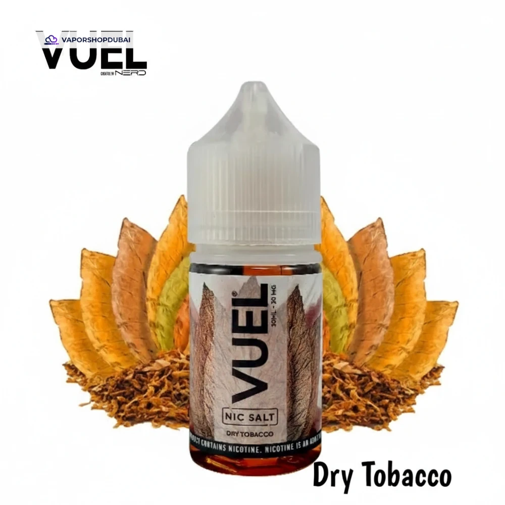 VUEL Nerd Saltnic 30ml Created By Fraxlabs Nerd In UAE 42 dry-tobacco