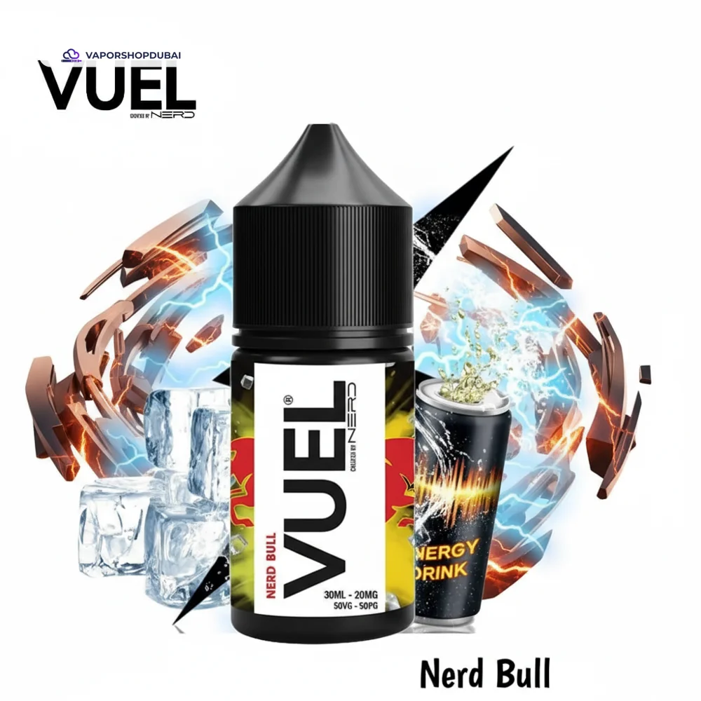 VUEL Nerd Saltnic 30ml Created By Fraxlabs Nerd In UAE 45 nerd-bull