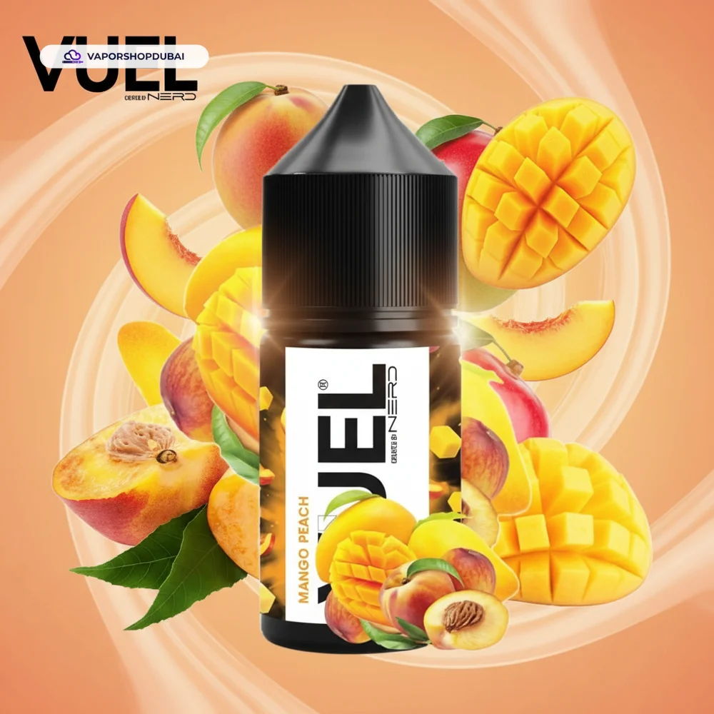 VUEL Nerd Saltnic 30ml Created By Fraxlabs Nerd In UAE 46 peach-mango