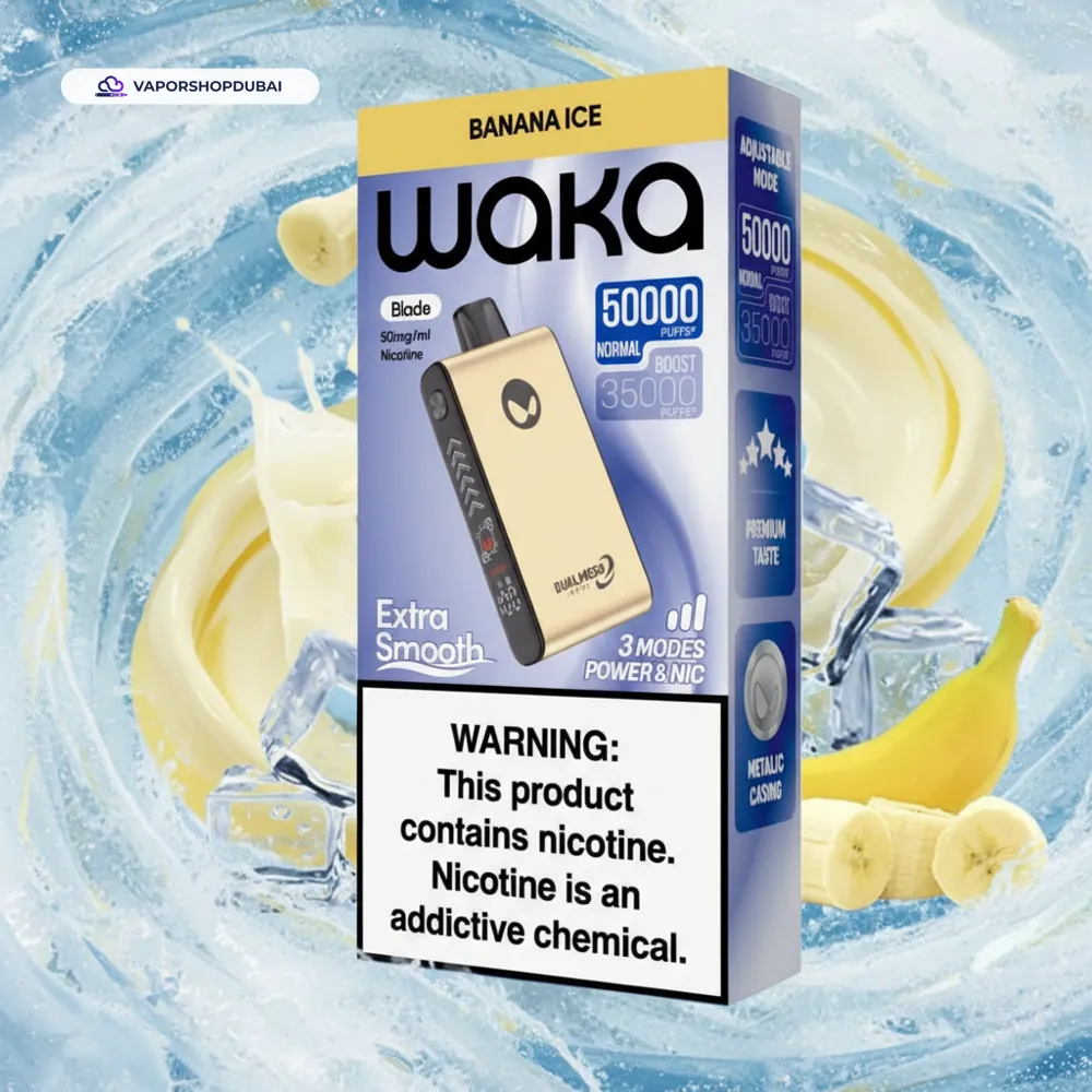 Waka Blade 50000 Puffs Disposable Vape In UAE 10 banana-ice