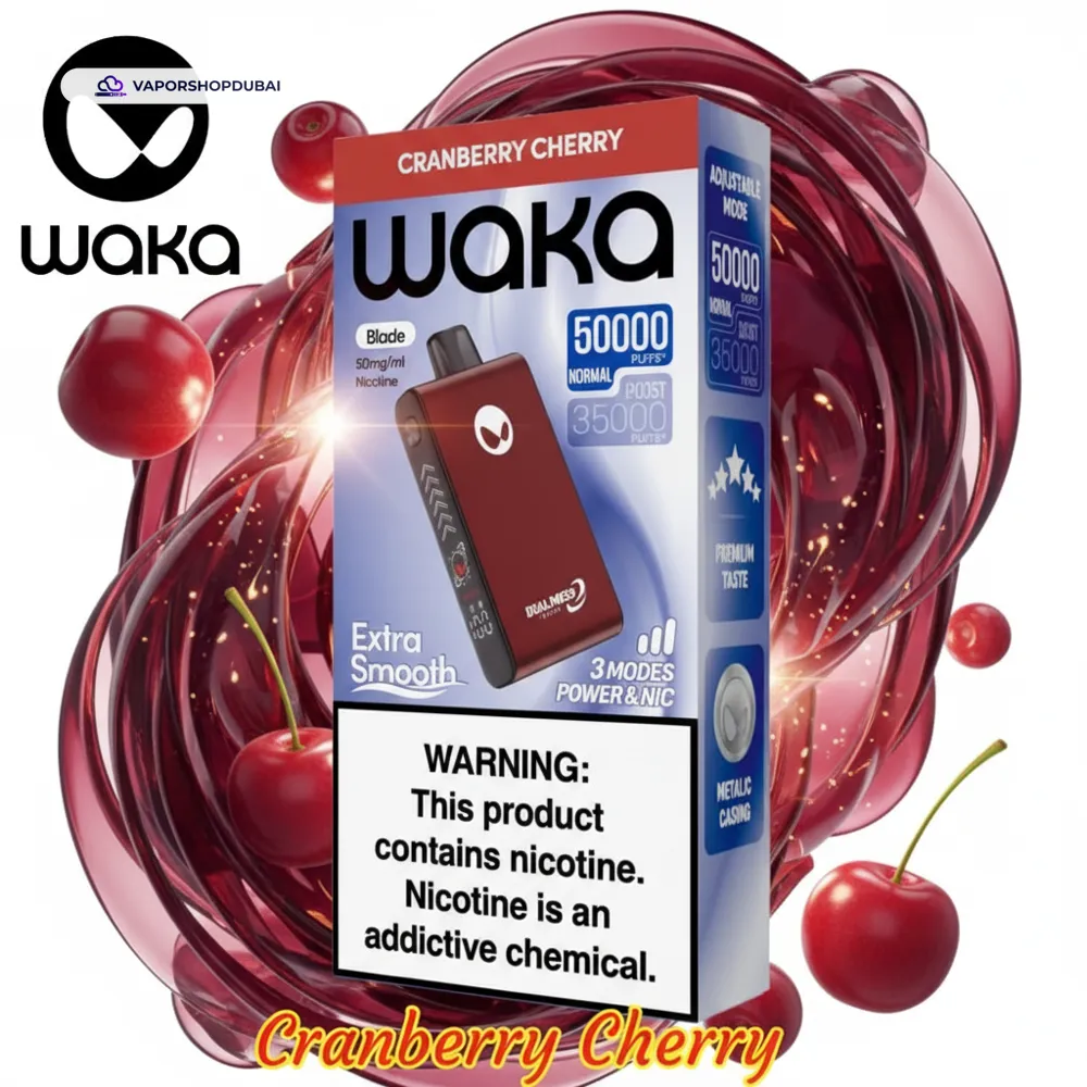 Waka Blade 50000 Puffs Disposable Vape In UAE 13 cranberry-cherry