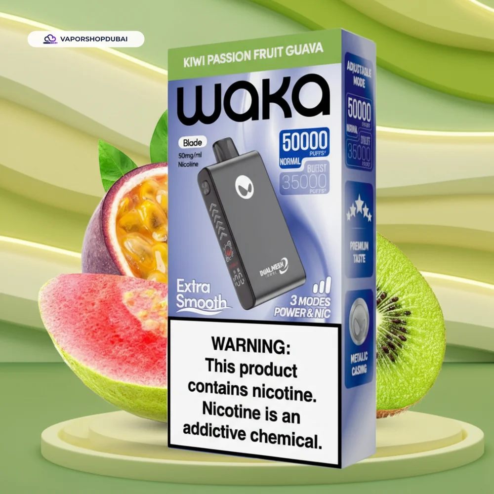 Waka Blade 50000 Puffs Disposable Vape In UAE 16 kiwi-passion-fruit-guava