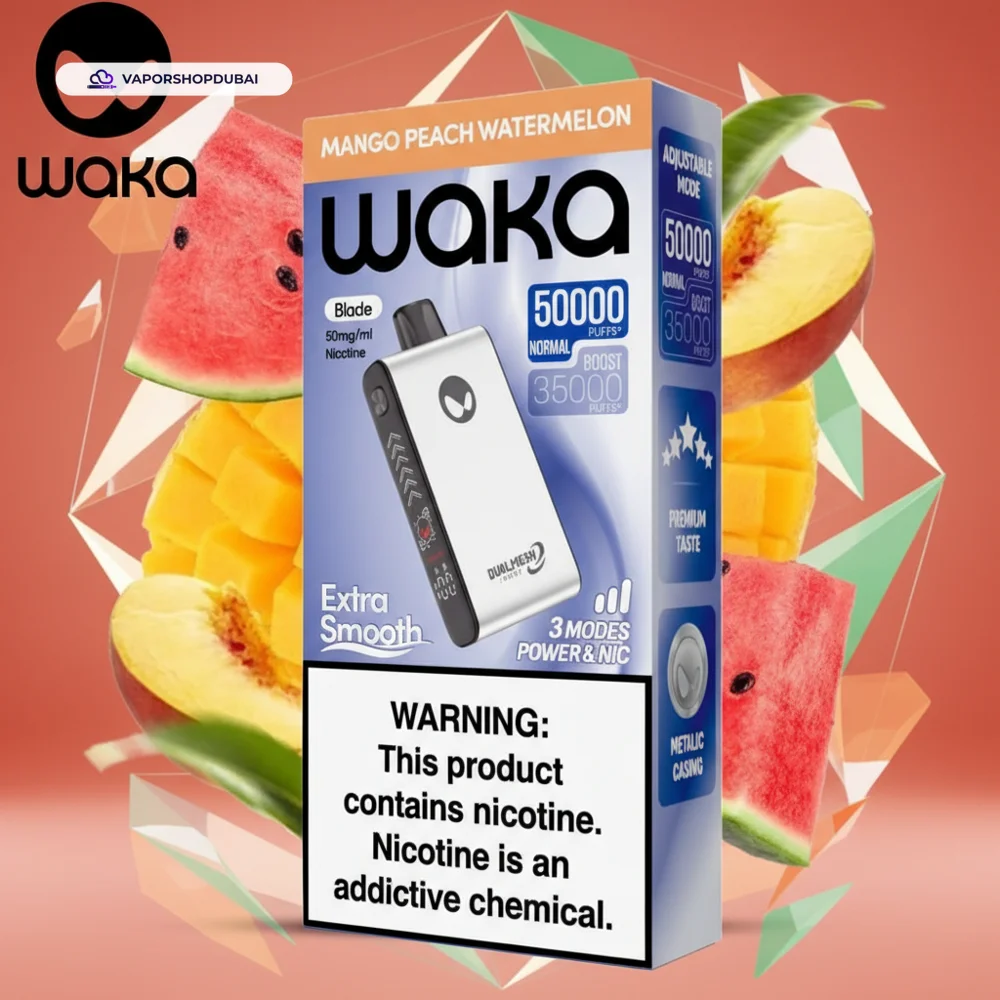 Waka Blade 50000 Puffs Disposable Vape In UAE 18 mango-peach-watermelon
