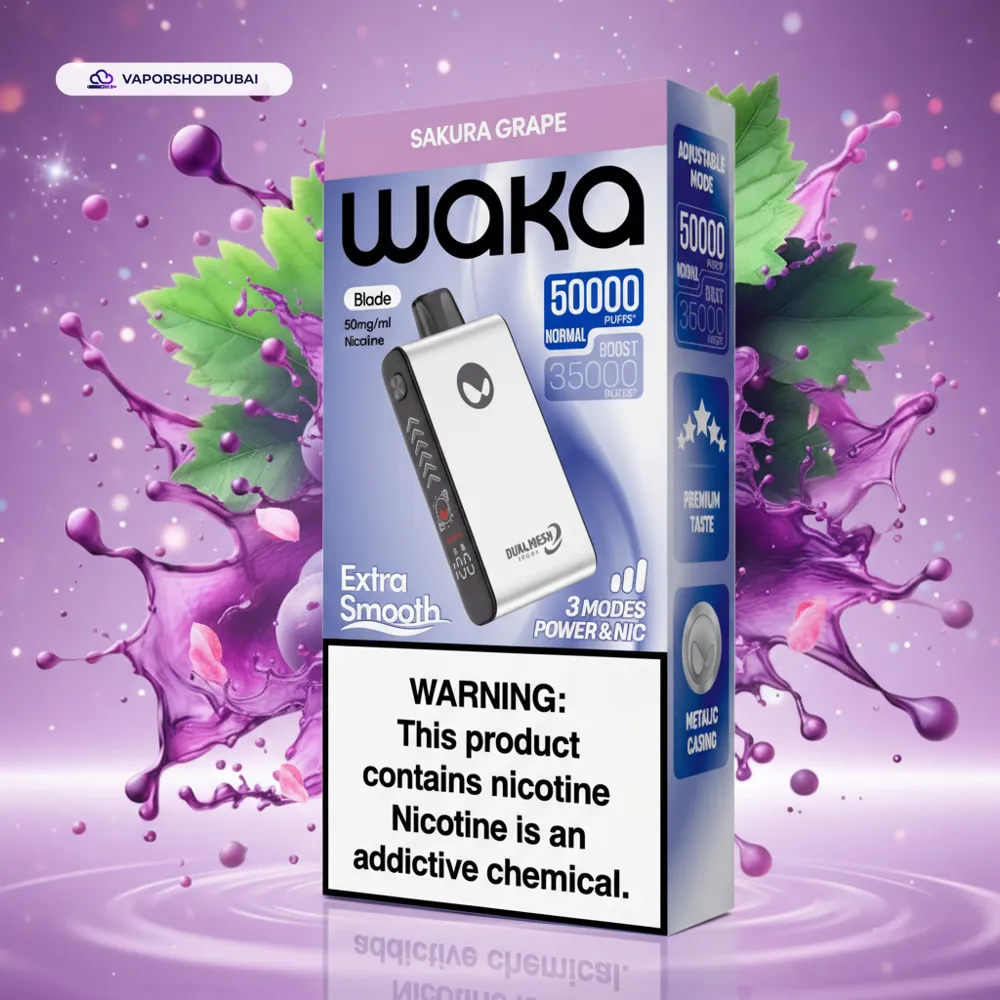 Waka Blade 50000 Puffs Disposable Vape In UAE 23 sakura-grape