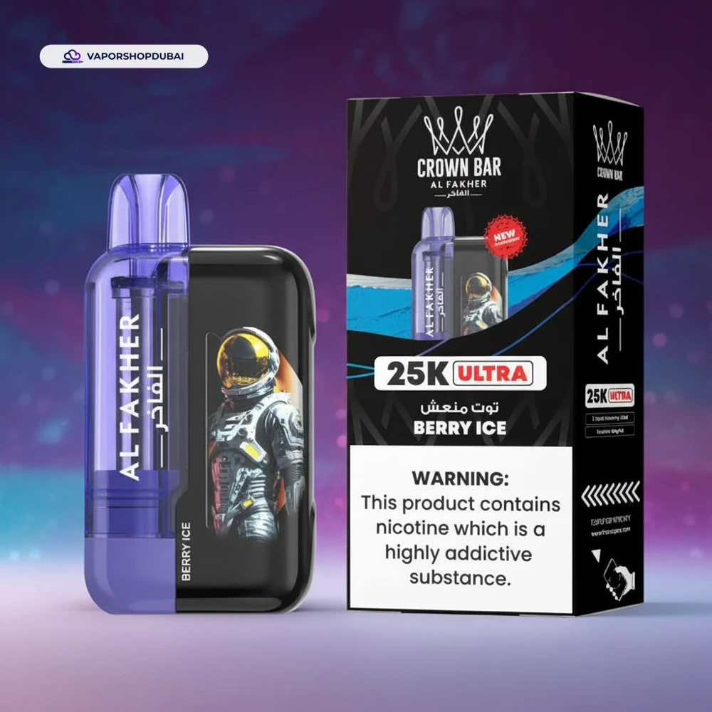 Al Fakher vape Ultra 25000 Disposable Vape 2 Al Fakher vape Ultra 25000 Prefilled Vape Kit Berry Ice