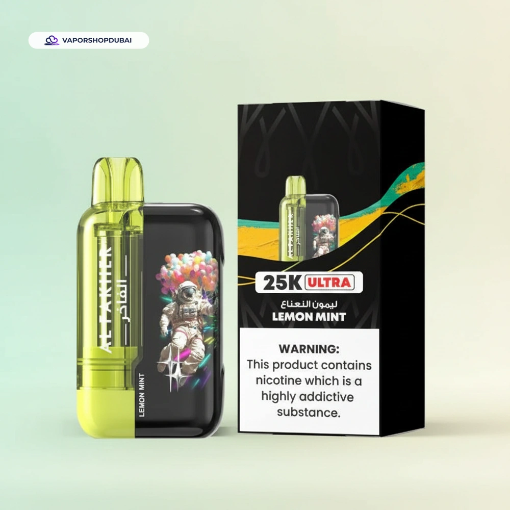Al Fakher vape Ultra 25000 Disposable Vape 9 Al Fakher Ultra 25000 Prefilled Vape Kit Lemon Mint