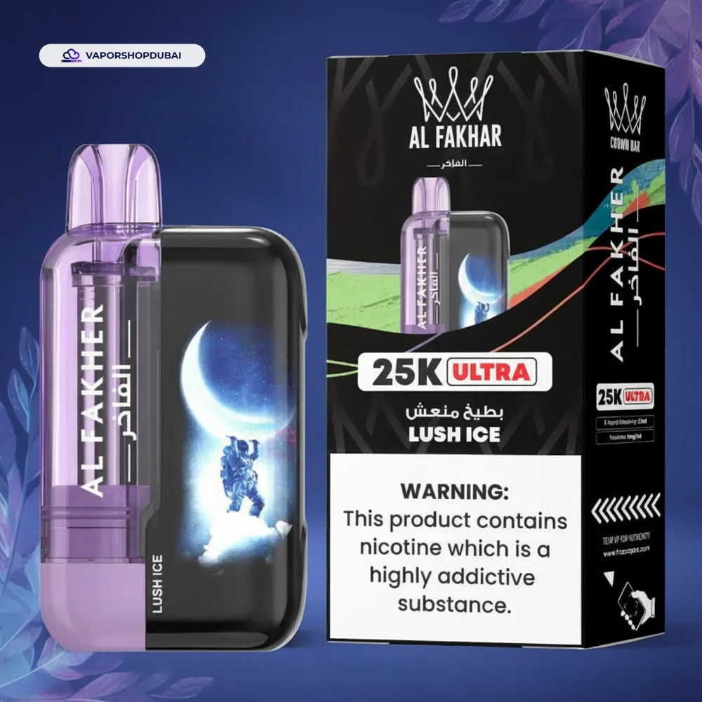 Al Fakher vape Ultra 25000 Disposable Vape 10 Al Fakher Ultra 25000 Prefilled Vape Kit Lush Ice