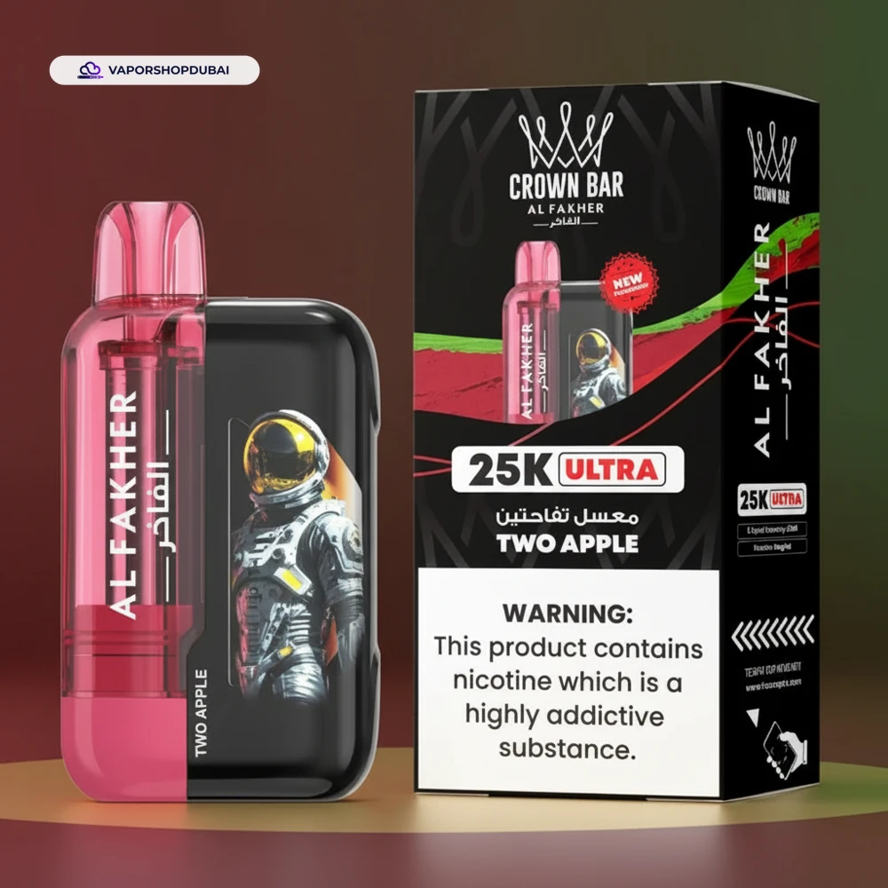 Al Fakher vape Ultra 25000 Disposable Vape 15 Al Fakher Ultra 25000 Prefilled Vape Kit Two Apple