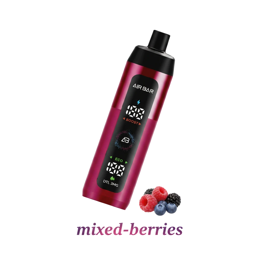 Airbar E Shisha 15000 Puffs Disposable Vape DTL 3MG in the UAE 7 Airbar E Shisha 15000 Puffs Disposable Vape DTL 3MG in the UAE mixed-berries premium transparent